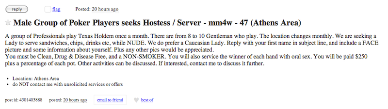 Illustration for article titled Generous Men Will Pay $250 for You to Blow Them During Poker Game